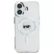 Karl Lagerfeld KLHMP16MHLSKIH iPhone 16 Plus 6.7" tok, fehér hardcase IML Metal Karl Head MagSafe