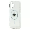 Karl Lagerfeld KLHMP16MHLSKIH iPhone 16 Plus 6.7" tok, fehér hardcase IML Metal Karl Head MagSafe