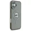Karl Lagerfeld KLHMP16SHLSKIK iPhone 16 6.1" tok, fekete IML Metal Karl Head MagSafe