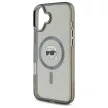 Karl Lagerfeld KLHMP16SHLSKIK iPhone 16 6.1" tok, fekete IML Metal Karl Head MagSafe