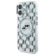 Karl Lagerfeld case iPhone 16 6,1" KLHMP16SHMCKMHT tok, átlátszó Hard IML Monogram Karl&Choupette Head MagSafe