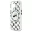 Karl Lagerfeld case iPhone 16 6,1" KLHMP16SHMCKMHT tok, átlátszó Hard IML Monogram Karl&Choupette Head MagSafe