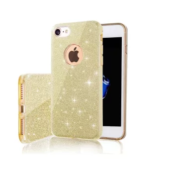 Glitter 3in1 iPhone 16e tok, arany