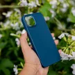 Satin case iPhone 16e tok, kék