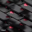 Etteri Silicone Mag case iPhone 17 tok, fekete