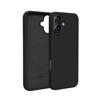 Etteri Silicone Mag case iPhone 17 Pro Max tok, fekete