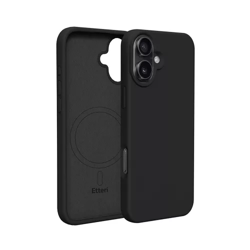 Etteri Silicone Mag case iPhone 17 Air tok, fekete