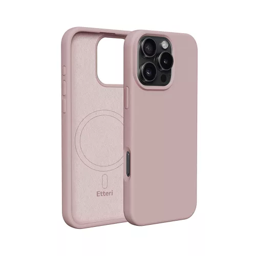 Etteri Silicone Mag case iPhone 17 tok, rózsaszín