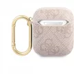 Guess Airpods 4G Script Metal Collection (GUA24GSMP) hátlap, tok, rózsaszín