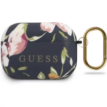   Guess Apple Airpods Pro Floral N.3 szilikon (GUACAPTPUBKFLO3) tok, mintás, fekete