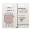 Guess Apple Airpods szilikon (GUACCSILGLLP) tok, rózsaszín