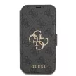 Guess iPhone 13 Pro Max 4G Big Metal Logo (GUBKP13X4GMGGR) hátlap, tok, sötétszürke