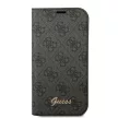 Guess GUBKP14XHG4SHK 4G Vintage Gold Logo iPhone 14 Pro Max 6.7 " oldalra nyíló tok, fekete