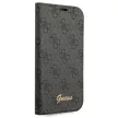 Guess GUBKP14XHG4SHK 4G Vintage Gold Logo iPhone 14 Pro Max 6.7 " oldalra nyíló tok, fekete