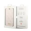Guess GUBKP14XHG4SHP 4G Vintage Gold Logo iPhone 14 Pro Max 6.7 " rózsaszín /, oldalra nyíló tok, rózsaszín