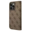 Guess GUBKP14XHG4SHW 4G Vintage Gold Logo iPhone 14 Pro Max 6.7 " oldalra nyíló tok, barna