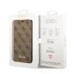 Guess GUBKP14XHG4SHW 4G Vintage Gold Logo iPhone 14 Pro Max 6.7 " oldalra nyíló tok, barna