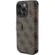 Guess GUBKP15L4GMGBR 4G Metal Logo iPhone 15 Pro 6.1" oldalra nyíló tok, barna