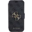 Guess GUBKP15L4GMGGR 4G Metal Logo iPhone 15 Pro 6.1", oldalra nyíló tok, szürke