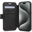 Guess GUBKP15L4GMGGR 4G Metal Logo iPhone 15 Pro 6.1", oldalra nyíló tok, szürke