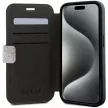 Guess GUBKP15X4GMGPI 4G Metal Logo iPhone 15 Pro Max 6.7" oldalra nyíló tok, rózsaszín