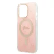 Guess GUBPP13XH4EACSP tok+ töltő iPhone 13 Pro Max MagSafe hátlap, tok, rózsaszín