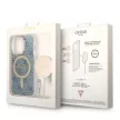 Guess Szett GUBPP14LH4EACSB Tok + Magsafe töltő iPhone 14 Pro 6.1" hátlap, 4G Print, kék
