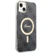 Guess Szett GUBPP14MH4EACSK Tok + Magsafe töltő iPhone 14 Plus 6.7" hátlap, 4G Print, fekete