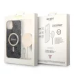 Guess Szett GUBPP14MH4EACSK Tok + Magsafe töltő iPhone 14 Plus 6.7" hátlap, 4G Print, fekete