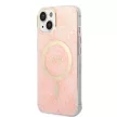 Guess Szett GUBPP14MH4EACSP Tok + Magsafe töltő iPhone 14 Plus 6.7" hátlap, 4G Print, rózsaszín
