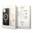 Guess Szett GUBPP14MHMEACSK Tok + Magsafe töltő iPhone 14 Plus 6.7" hátlap, Marble, fekete
