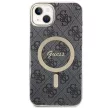Guess iPhone 14 4G Print MagSafe (GUBPP14SH4EACSK) hátlap, tok és Magsafe vezeték nélküli wireless töltő, fekete