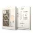 Guess iPhone 14 4G Print MagSafe (GUBPP14SH4EACSW) hátlap, tok és Magsafe vezeték nélküli wireless töltő, barna