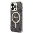 Guess Szett GUBPP14XH4EACSK Tok + Magsafe töltő iPhone 14 Pro Max 6.7" hátlap, 4G Print, fekete