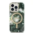 Guess Szett GUBPP14XHJEACSA Tok + Magsafe töltő iPhone 14 Pro Max 6.7" hátlap, Jungle, zöld
