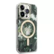 Guess Szett GUBPP14XHJEACSA Tok + Magsafe töltő iPhone 14 Pro Max 6.7" hátlap, Jungle, zöld