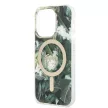 Guess Szett GUBPP14XHJEACSA Tok + Magsafe töltő iPhone 14 Pro Max 6.7" hátlap, Jungle, zöld