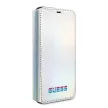 Guess GUFLBKN58BLD iPhone 11 Pro oldalra nyíló tok Iridescent, ezüst