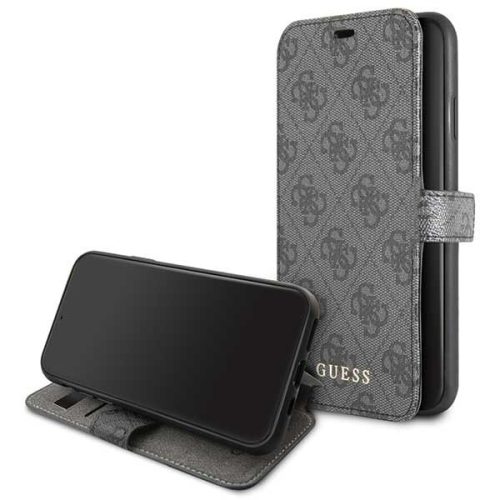 Guess 4G Charms Book GUFLBKSN654GG iPhone 11 Pro Max oldalra nyíló tok, szürke