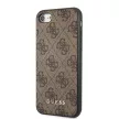 Guess iPhone 7/8/SE (2020/2022) 4G Metal Gold Logo (GUHCI8G4GFBR) hátlap, tok, barna