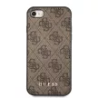 Guess iPhone 7/8/SE (2020/2022) 4G Metal Gold Logo (GUHCI8G4GFBR) hátlap, tok, barna