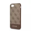 Guess 4G Stripe iPhone 6/6S/7/8/SE (2020) (GUHCI8G4GLBR) hátlap, tok, barna