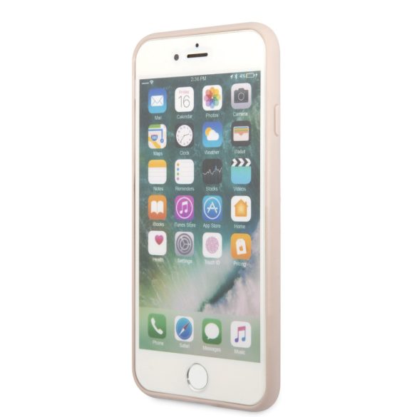 Guess iPhone 7/8/SE (2020/2022) 4G Stripe (GUHCI8G4GLPI) hátlap, tok, rózsaszín