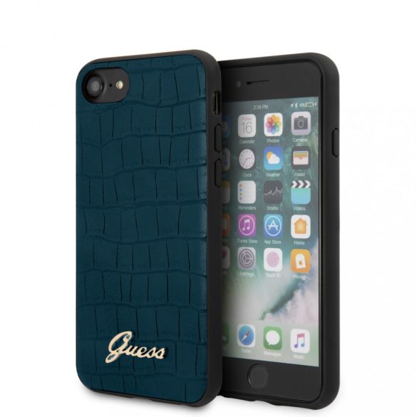 Guess iPhone 7/8/SE (2020) Lizard Vintage (GUHCI8PCUMLCRBL) hátlap, tok, kék