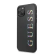 Guess iPhone 11 Pro Multicolor Glitter Cover (GUHCN58LGMLBK) hátlap, tok, fekete