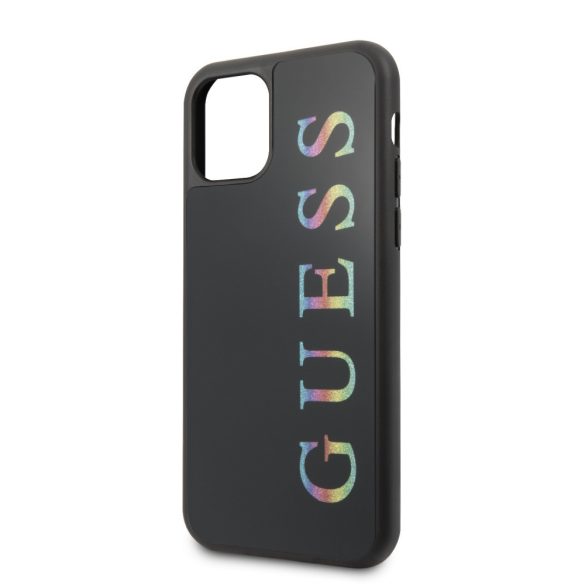 Guess iPhone 11 Pro Multicolor Glitter Cover (GUHCN58LGMLBK) hátlap, tok, fekete