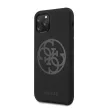 Guess iPhone 11 Pro Silicone 4G Tone On Tone (GUHCN58LS4GBK) hátlap, tok, fekete