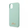 Guess Silicone Vintage iPhone 11 Pro (GUHCN58LSLMGGR) hátlap, tok, zöld