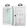 Guess Silicone Vintage iPhone 11 Pro (GUHCN58LSLMGGR) hátlap, tok, zöld