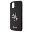 Guess GUHCN61HG4SGK hátlap, tok iPhone 11/Xr Glitter Script Big 4G, fekete